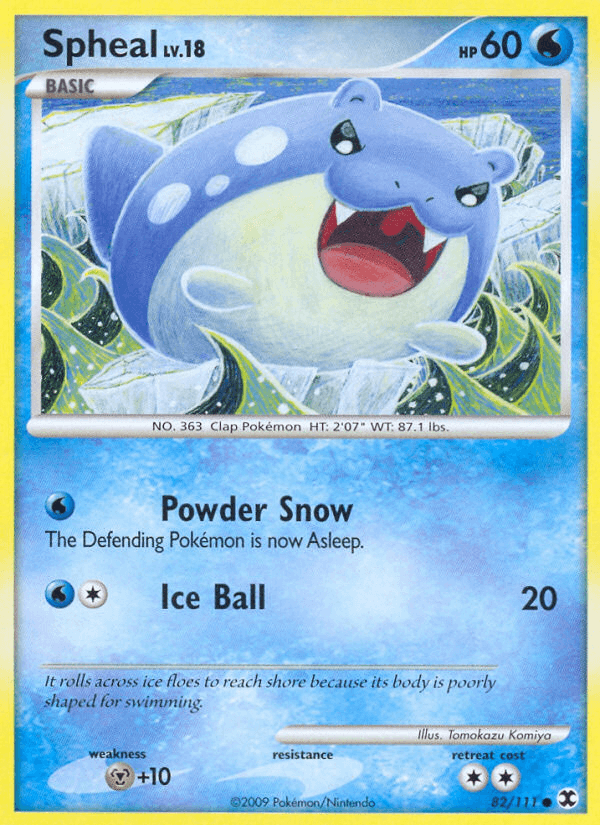 Spheal Pokémon card