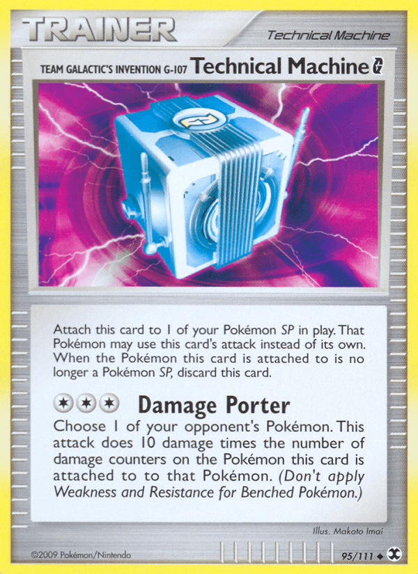 Team Galactic's Invention G-107 Technical Machine G Pokémon card