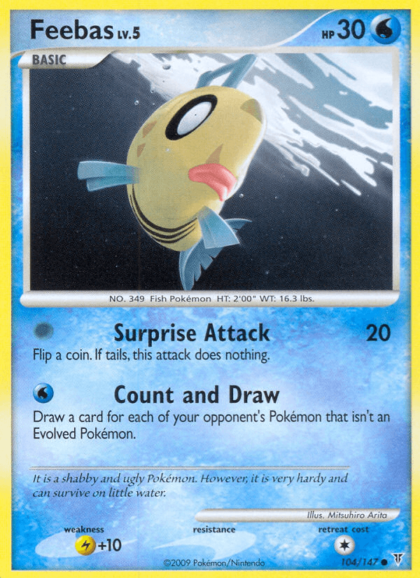 Feebas Pokémon card