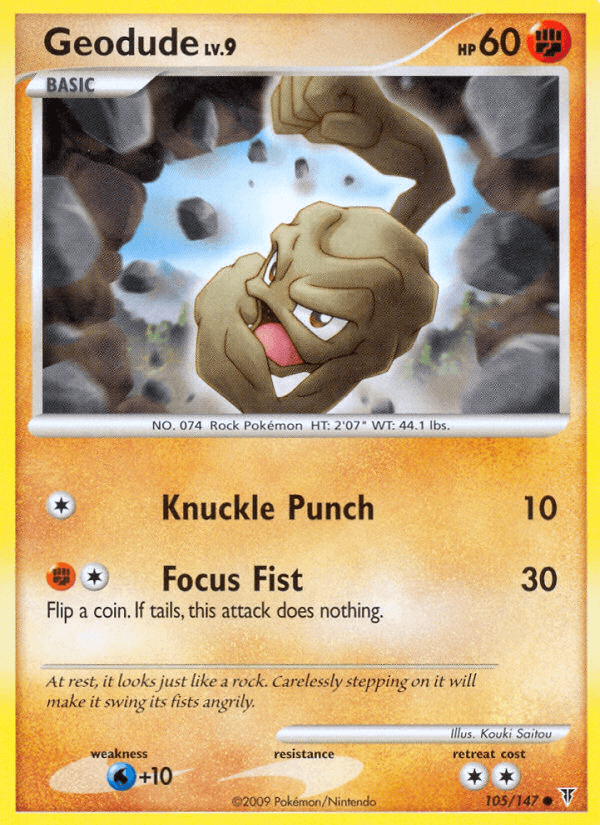 Geodude Pokémon card