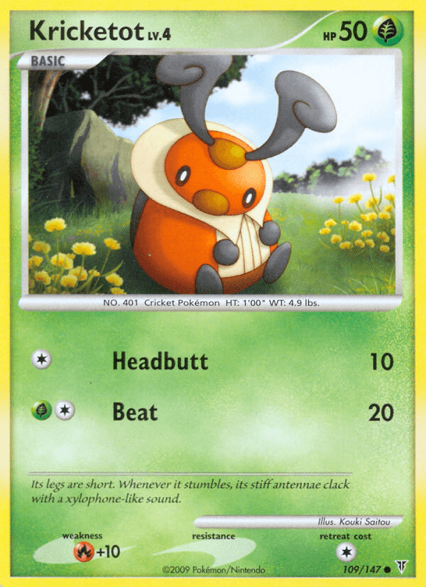 Kricketot Pokémon card