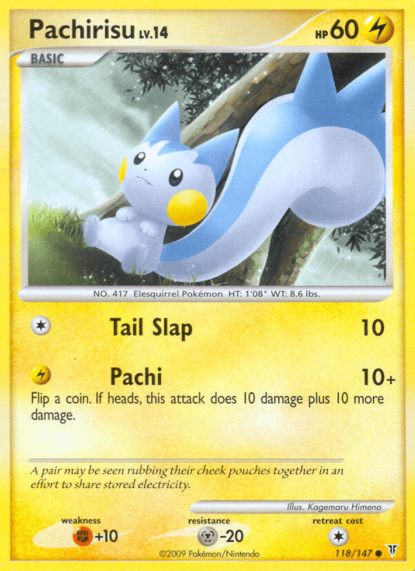 Pachirisu Pokémon card