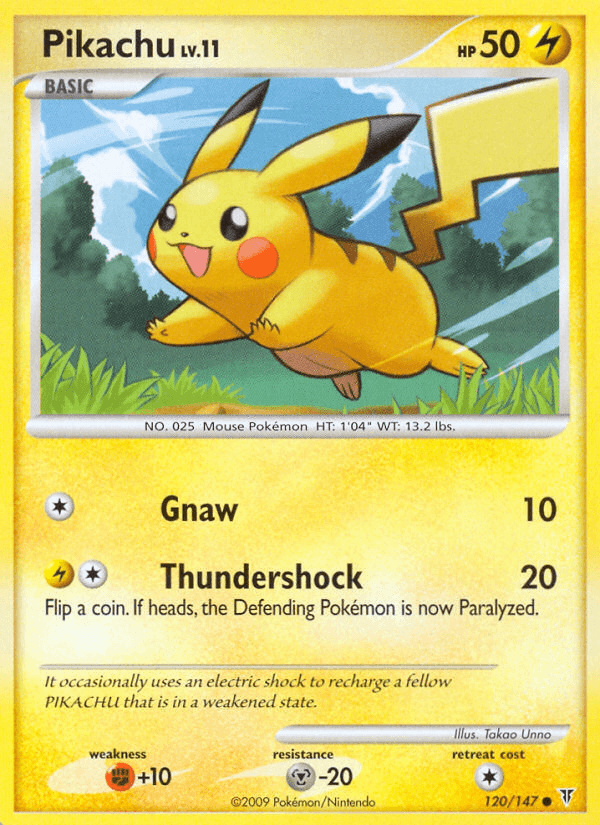 Pikachu Pokémon card