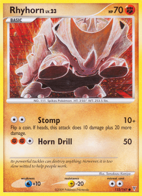 Rhyhorn Pokémon card
