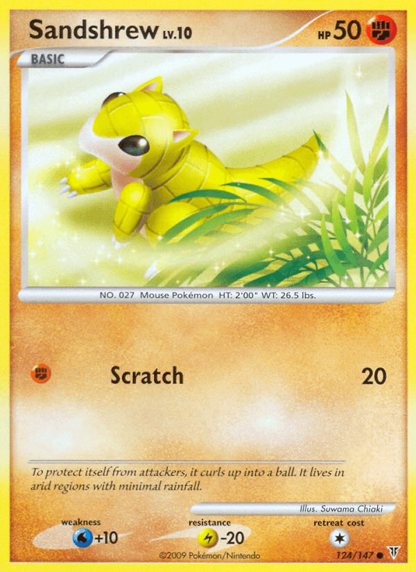 Sandshrew Pokémon card