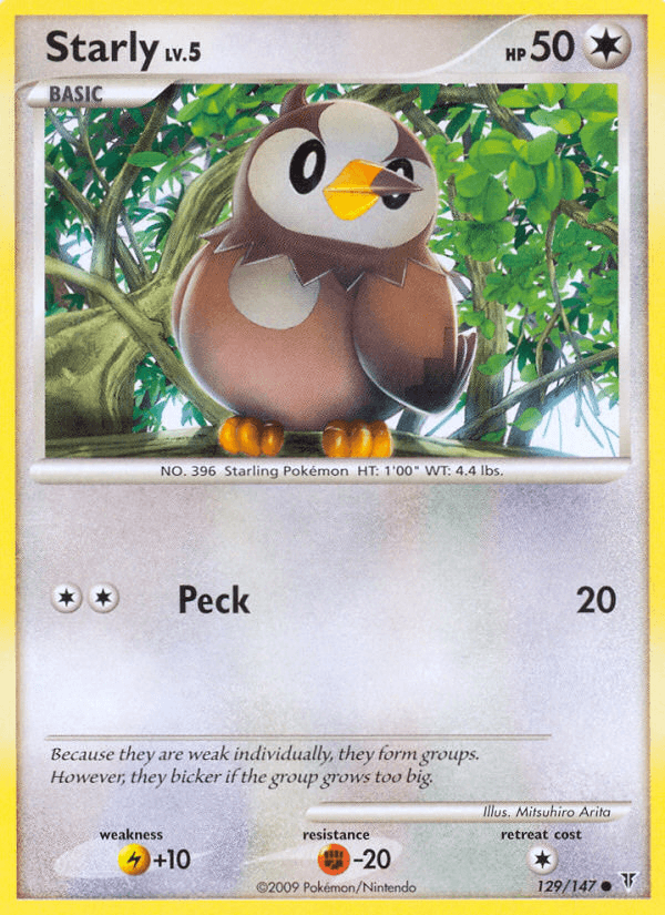 Starly Pokémon card