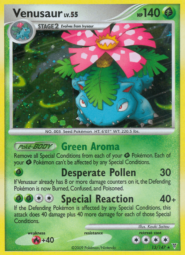 Venusaur Pokémon card