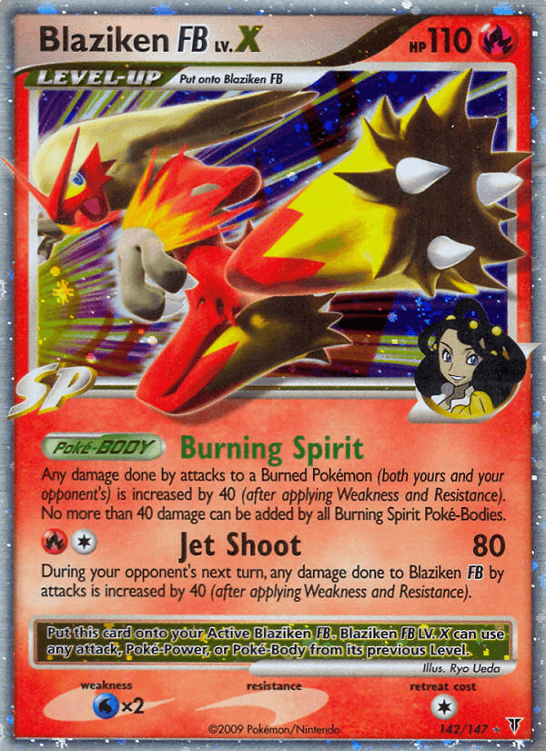 Blaziken FB LV.X Pokémon card