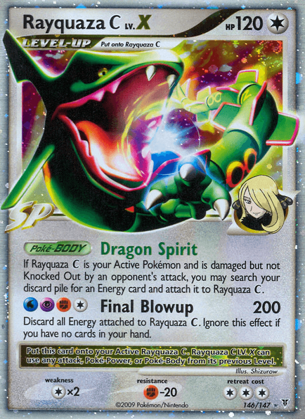 Rayquaza C LV.X Pokémon card