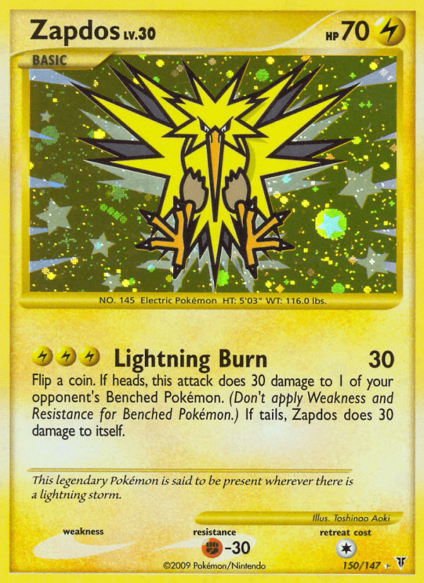 Zapdos Pokémon card