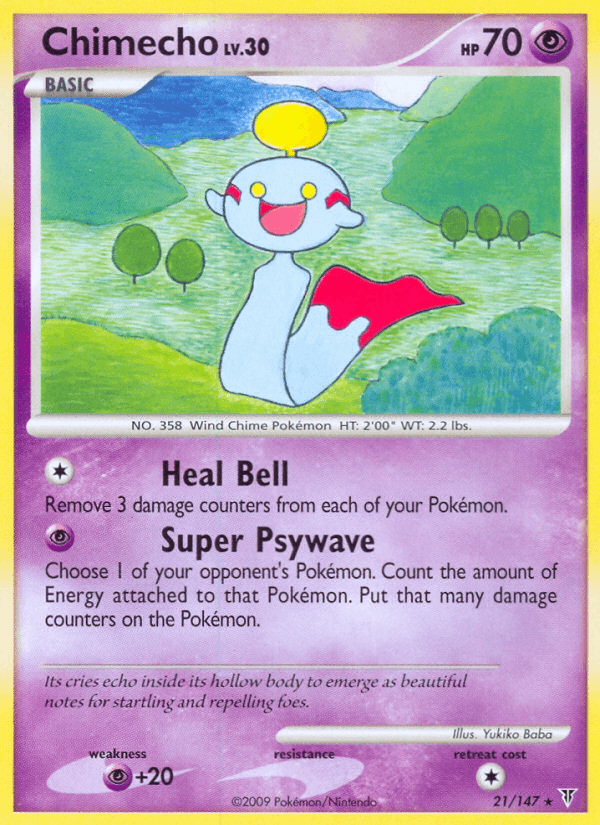 Chimecho Pokémon card