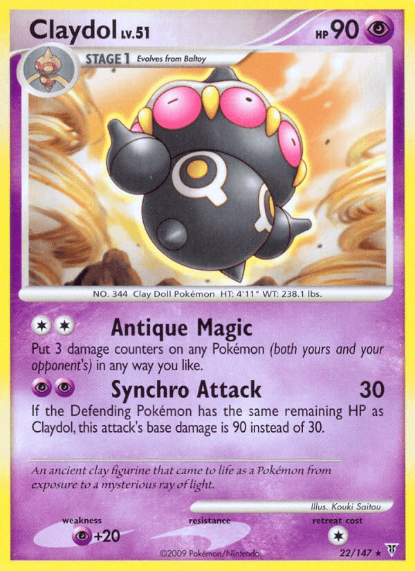 Claydol Pokémon card