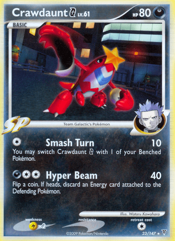 Crawdaunt G Pokémon card