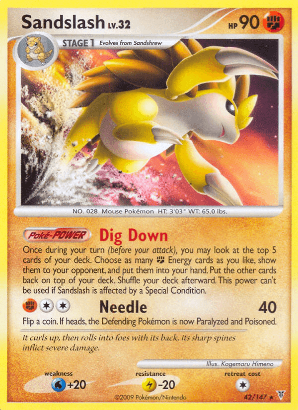 Sandslash Pokémon card