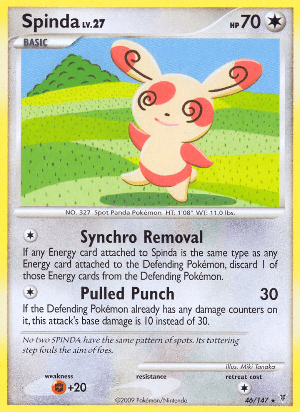 Spinda Pokémon card