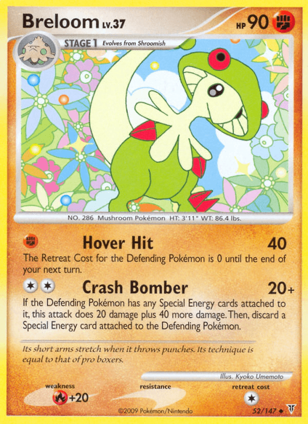 Breloom Pokémon card