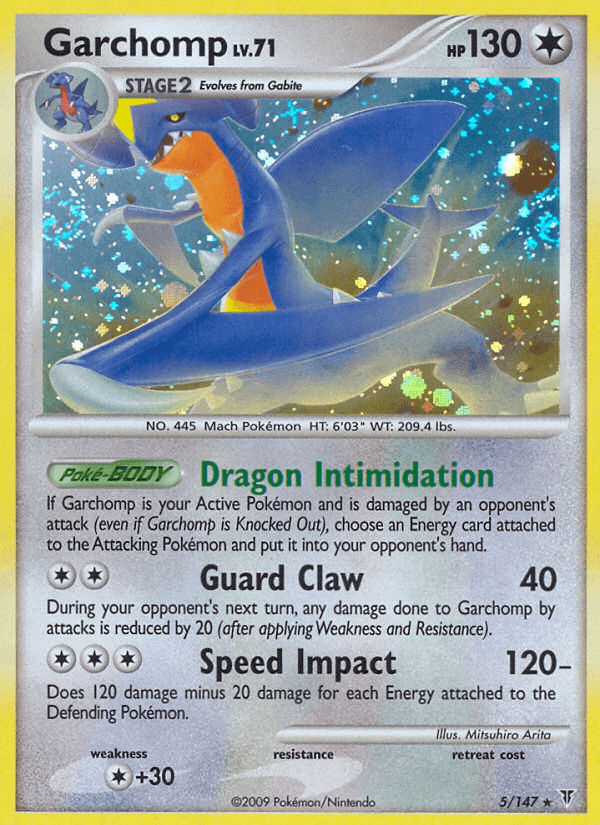 Garchomp Pokémon card