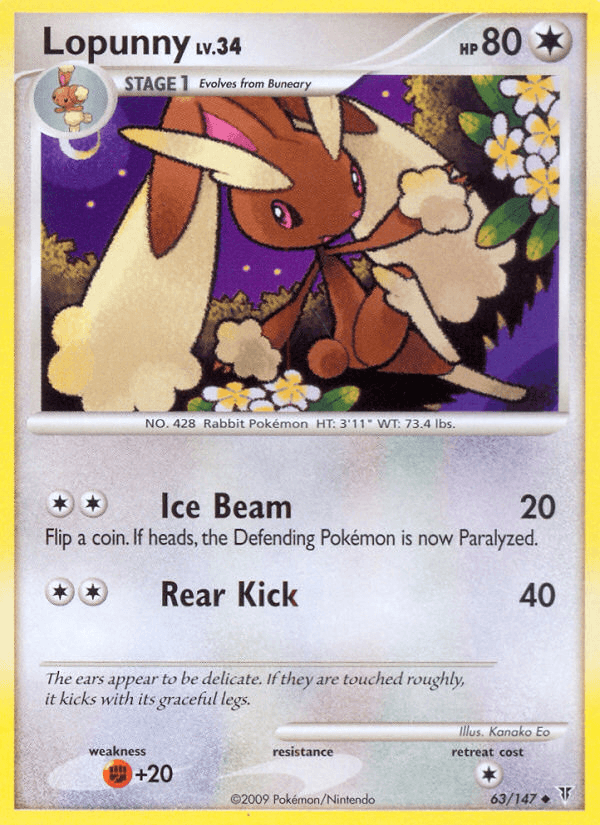 Lopunny Pokémon card