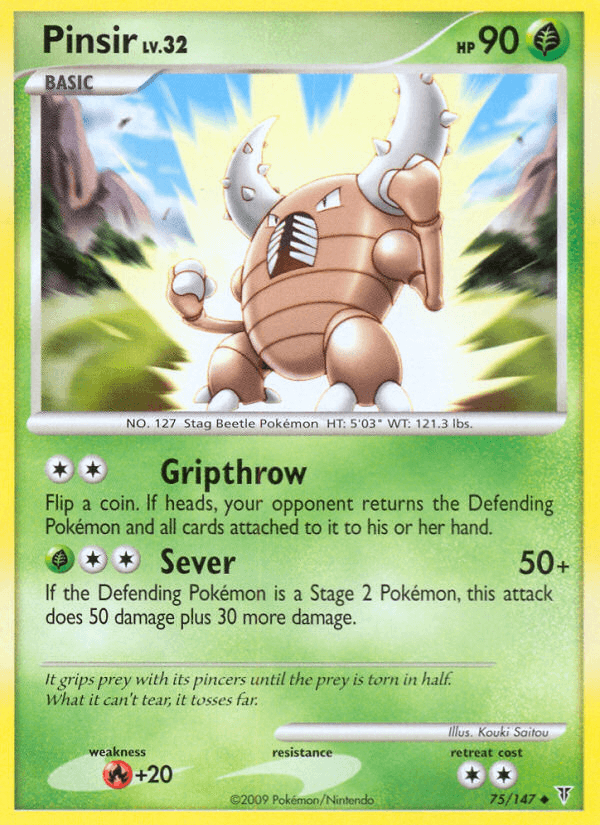 Pinsir Pokémon card