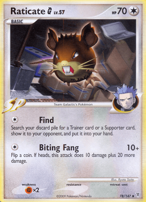 Raticate G Pokémon card