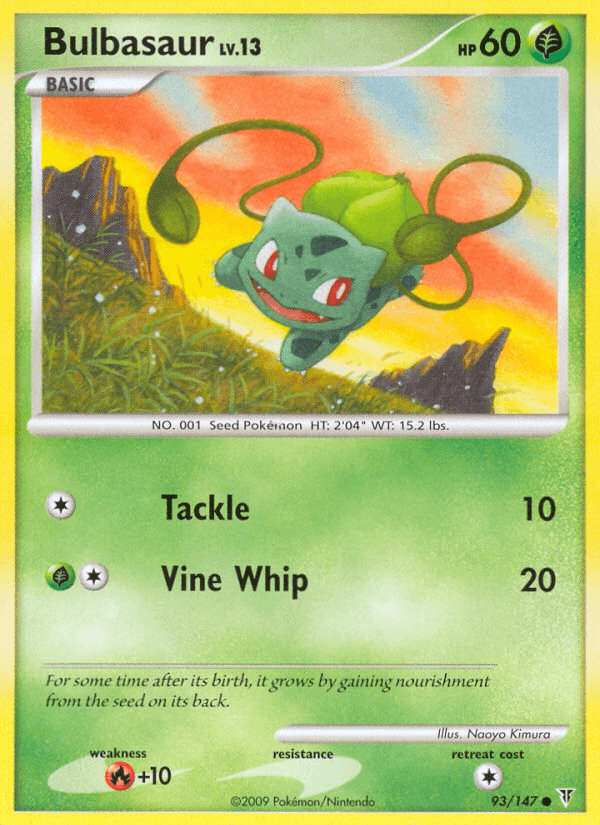 Bulbasaur Pokémon card
