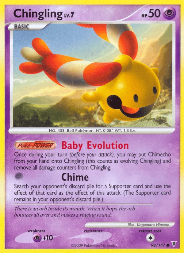 Chingling Pokémon card