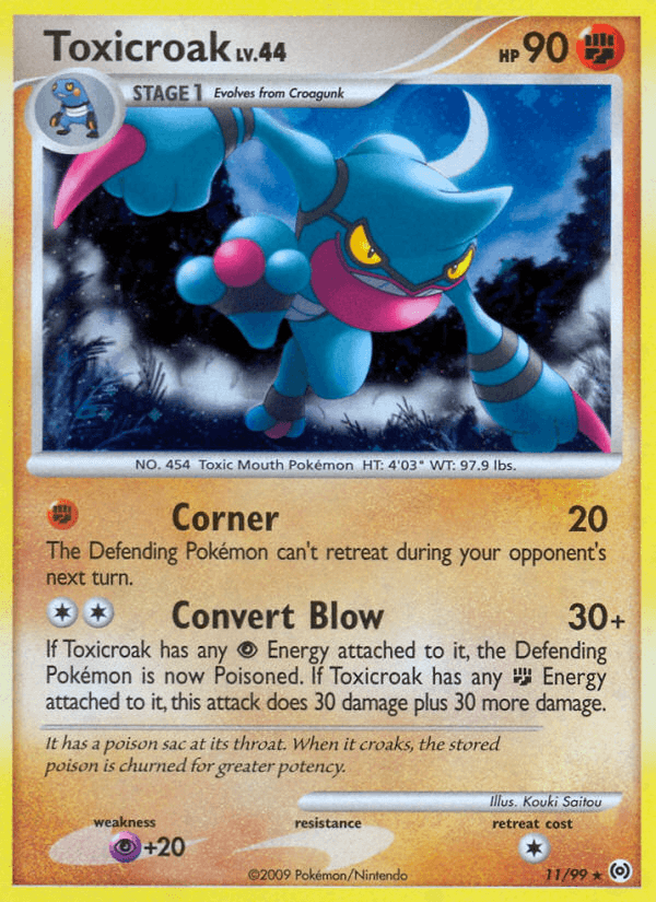 Toxicroak Pokémon card