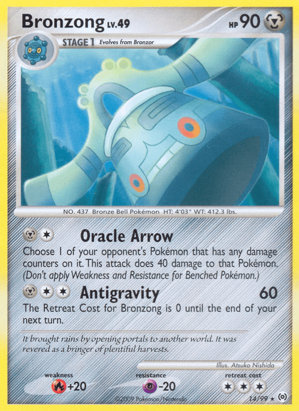 Bronzong Pokémon card