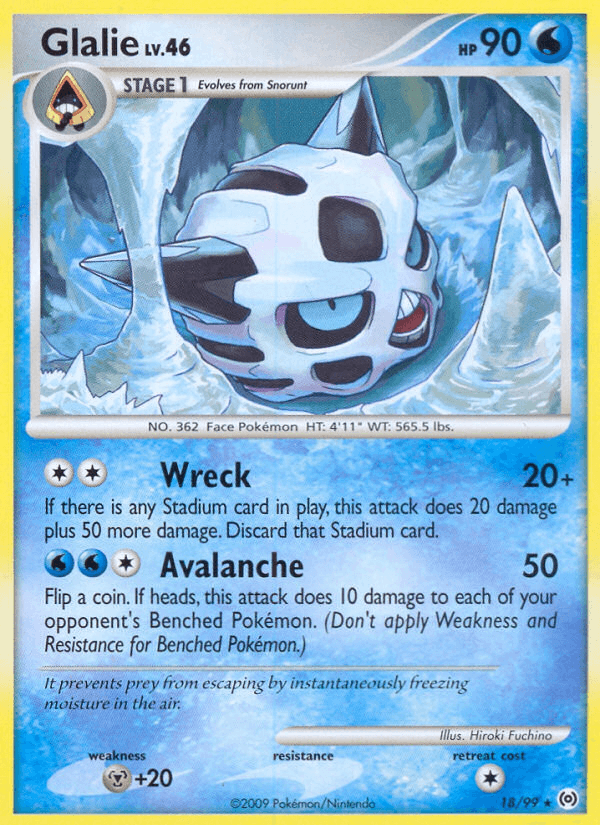 Glalie Pokémon card