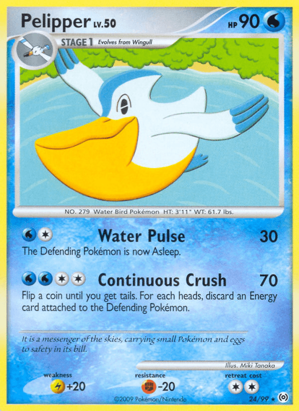Pelipper Pokémon card