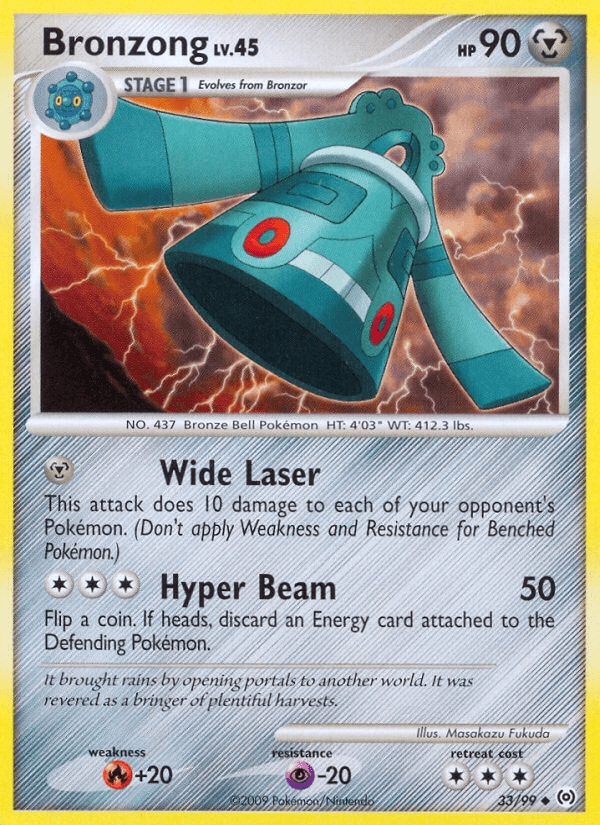 Bronzong Pokémon card