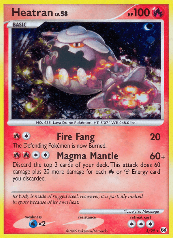 Heatran Pokémon card