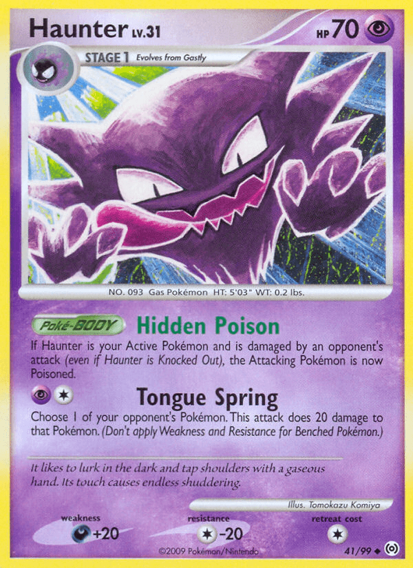 Haunter Pokémon card