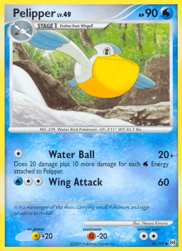 Pelipper Pokémon card