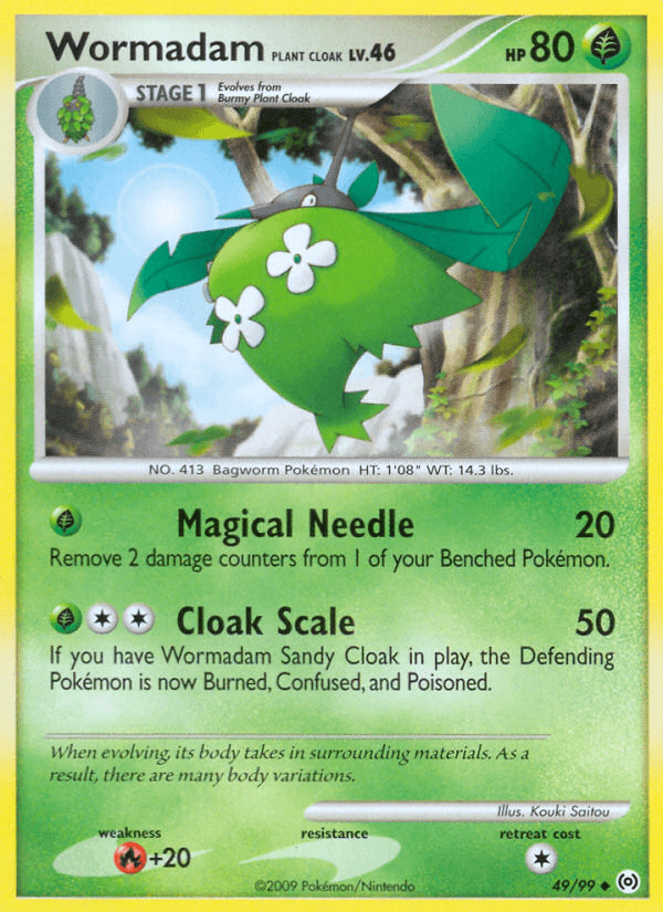 Wormadam Plant Cloak Pokémon card