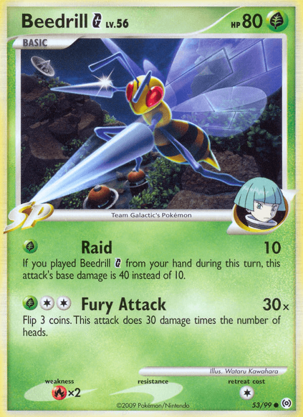 Beedrill G Pokémon card