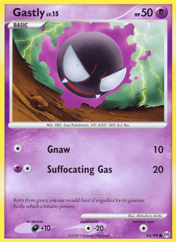 Gastly Pokémon card