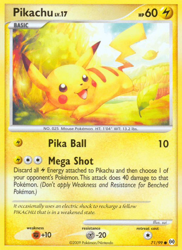 Pikachu Pokémon card