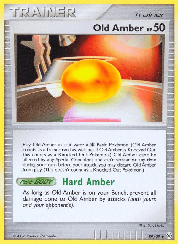 Old Amber Pokémon card