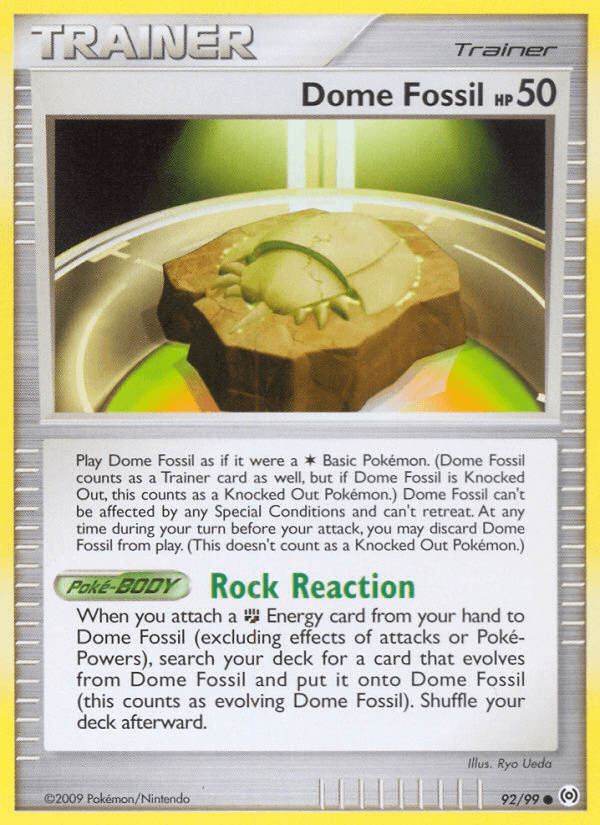 Dome Fossil Pokémon card