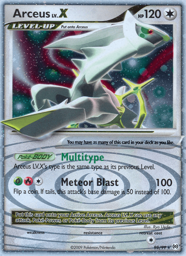 Arceus LV.X Pokémon card