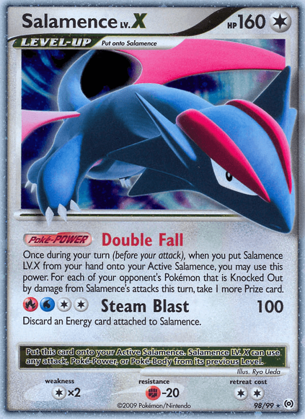 Salamence LV.X Pokémon card