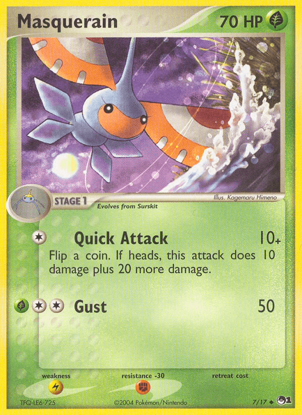 Masquerain Pokémon card
