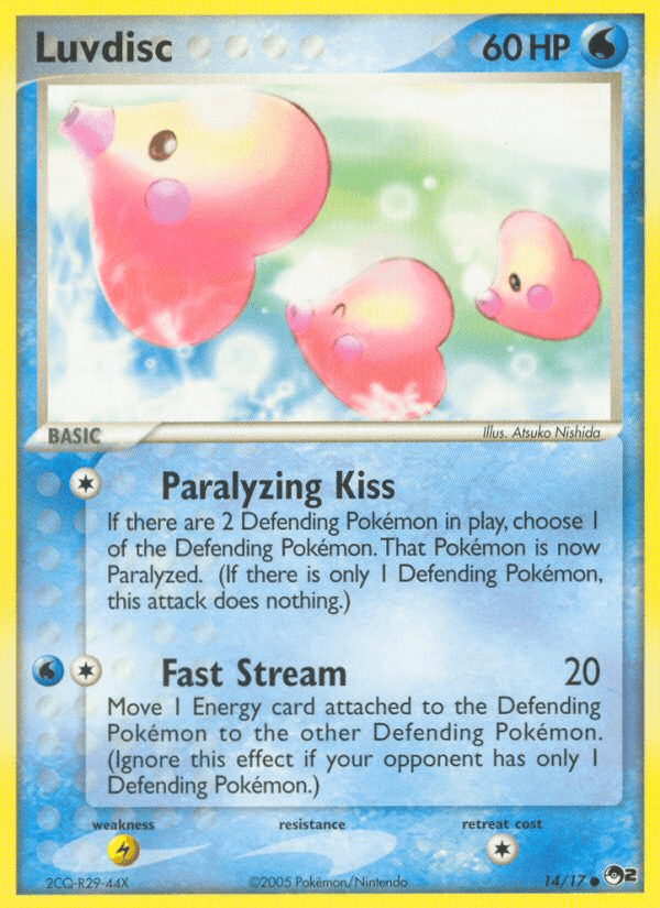 Luvdisc Pokémon card