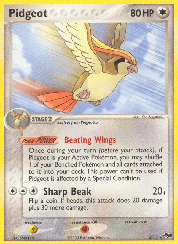 Pidgeot Pokémon card