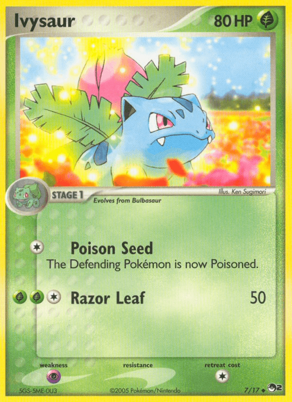 Ivysaur Pokémon card