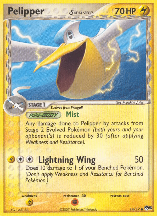 Pelipper δ Pokémon card