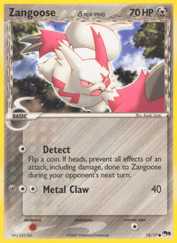 Zangoose δ Pokémon card