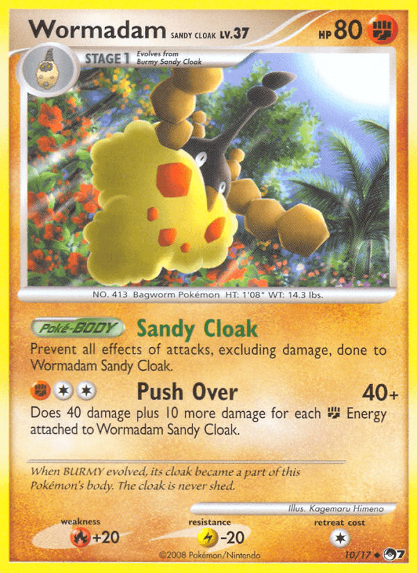 Wormadam Sandy Cloak Pokémon card