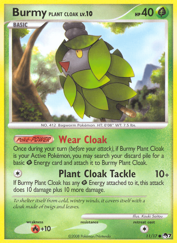 Burmy Plant Cloak Pokémon card
